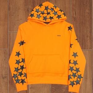 AMIRI Orange Hooded Sweatshirt